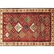 Ahgly Company Indoor Rectangle Persian Brown Traditional Area Rugs, 5' x 7'