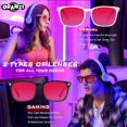 thumbnail image 3 of Gafas de bloqueo de luz azul ORANZI con lentes rojas del 99.99%, paquete de 2, 3 of 6