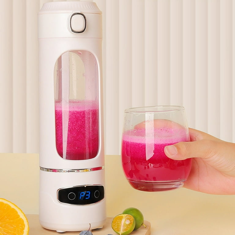 USB Rechargeable 22000RPM Travel Juicer, 600ml Lightweight Fruits