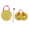 thumbnail image 2 of Instrumento Gong Mini platillos para dedos instrumento Musical portátil instrumento de percusión para celebración navideña niños , 12CM, 2 of 8