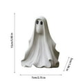 thumbnail image 3 of Halloween Ghost Figurine - 5.9"Spooky Resin Ghost Statue, Funny Cute Ghost Ornaments for Halloween Decorations, Porch and Indoor Home Office Desk Ghost Sculpture Decor(C), 3 of 8