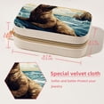 thumbnail image 5 of Sea Lion Velvet Portable Jewelry Organizer with Removable Compartment - Necklace Holder and Gift Box, 5 of 7
