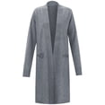 thumbnail image 5 of SGMVNU Women's 2025 Trendy Long Cardigans Sweater Lightweight Open Front Long Sleeve Long Duster Coats with Pockets(Grey, One Size), 5 of 9