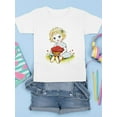 thumbnail image 3 of Girl With Red Berries T-Shirt Juniors -Image by Shutterstock,  x-Small, 3 of 4