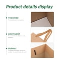 thumbnail image 3 of KAKOWELY 4 bolsas de regalo de papel kraft para alimentos, con asa, para pan, 3 of 4