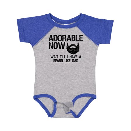 

Inktastic Adorable Now...Wait Till I Have a Beard Like Dad Gift Baby Boy Bodysuit