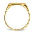 thumbnail image 2 of Real 14kt Yellow Gold 6.5x12.5mm Closed Back Signet Ring Size: 6; for Adults and Teens; for Women and Men, 2 of 5