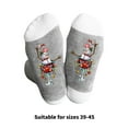 thumbnail image 3 of Christmas Pattern Crews Socks Novelty Funny Mad Ankle Socks Lovely Cartoon Booties Socks Christmas Socks for Women Men, 3 of 9