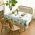 thumbnail image 2 of Spring Summer Tablecloth 60x84 Inch Rectangular, Eucalyptus Floral Table Cover for Party Picnic Dinner Decor, 2 of 6