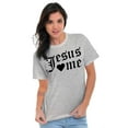 thumbnail image 5 of Jesus Loves Me Religious Christian Women's Graphic T Shirt Tees Brisco Brands S, 5 of 6