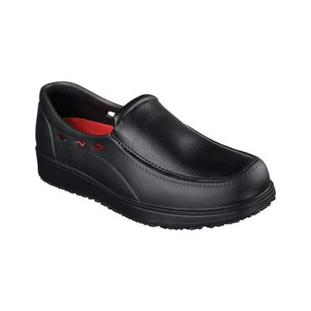 skechers for work men's lorman work shoe,black,12 m