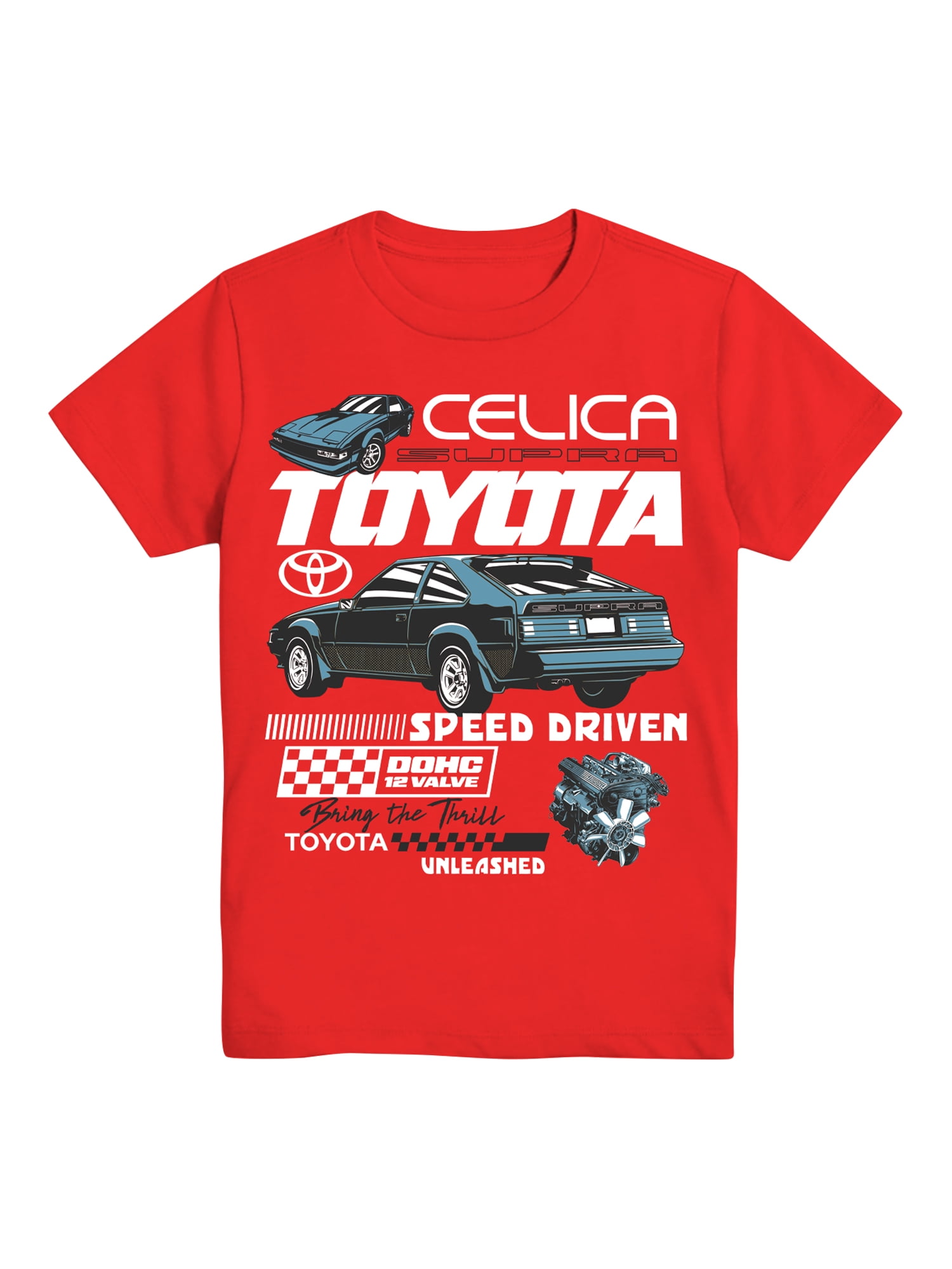 Toyota Boys' Graphic Tee with Short Sleeves, Supra, Sizes 4-18