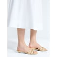 thumbnail image 2 of Free Assembly Women's Kitten Faux Raffia Kitten Heel Sandals with Bow, 2 of 7