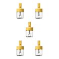 thumbnail image 3 of QualitChoice Telescopic Spoon Seasoning Tank Container Pepper Glass Jar Storage Box Sugar Spice Pot BBQ Kitchen Herbs Organizer Yellow 5PCS, 3 of 6