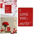 thumbnail image 4 of I Love You More Valentine's Day Decor, 1pc 3.94x2.76in Red Block Sign, Farmhouse Tiered Tray Item, Romantic Anniversary Gift for Her Him, Small Shelf Sitter for Home Office Desk 2026, 4 of 9