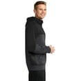 thumbnail image 3 of Sport-Tek Tech Fleece Colorblock Full Zip Hooded Jacket-XS (Black/ Graphite Heather/ Black), 3 of 6