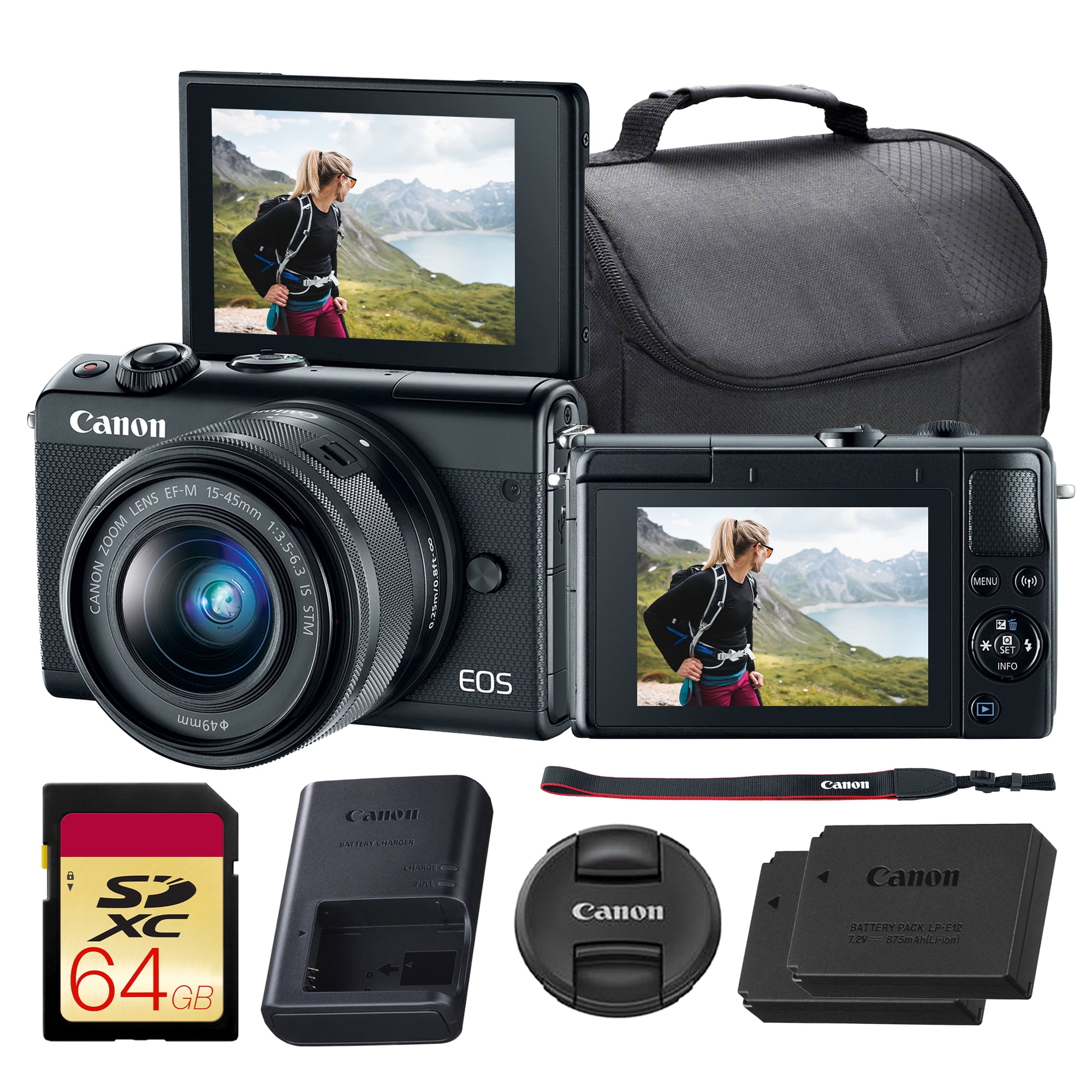 Canon キャノン EOS M100 Canon EOS M100 Mirrorless Digital Camera, 24.2 MP, with 15-45mm