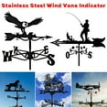 thumbnail image 2 of JIAN YA NA Wind Vane Rooftop Weather Vane Retro Wind Direction Indicator Farm, 2 of 5