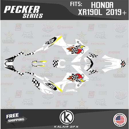Kalair GFX Graphics Kit for Honda XR190L (2019+) Pecker Series
