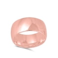 thumbnail image 4 of CHOOSE YOUR STYLE Rose Gold-Tone 10mm Comfort Fit Ring 925 Sterling Silver Band Jewelry Female Size 10, 4 of 4