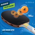 thumbnail image 4 of JOOLA Omega Strata - Table Tennis Racket with Flared Handle - Tournament Level Ping Pong Paddle with Riff 34 Table Tennis Rubber - Designed for Spin, 4 of 5