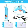 thumbnail image 2 of 6 Pieces Mini Hot Glue Gun Crafts Hot Melt Guns Fast Preheating and Easy Squeeze Trigger for School DIY Arts Class Projects Office Home Quick Repairs (Multicolored), 2 of 2