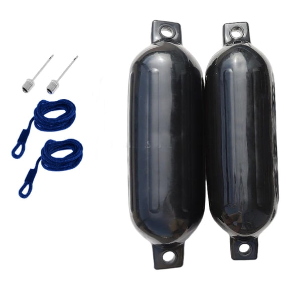 BIBABLYKE Marine Boat Fenders Impact Resistant PVC Bumpers PVC Boat Fenders Set for Docking & Protecting Yachts & Fishing Boats