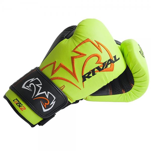 RIVAL BOXING GLOVES (RB11 Evolution Bag Gloves) (Lime Green, LARGE
