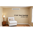 thumbnail image 3 of Achtek Air Return 3"x24" (Overall Size 5"x26") | Cast Aluminum Air Grille | HVAC Duct Cover for Home Ventilation, 3 of 12