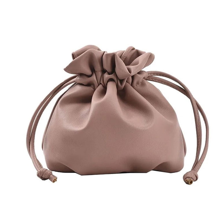 HMSHA Drawstring Bucket Shoulder Bag for Women Fashion Casual Cute