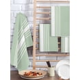 thumbnail image 2 of Sage Green White Stripe Kitchen Dish Towels for Drying Dishes Set of 4, Modern Rustic Vertical Striped Waffle Weave Microfiber Hand Tea Bathroom Towels Quick Dry & Absorbent Towel 15.7x23.6, 2 of 7