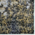 thumbnail image 3 of RUGSOTIC CARPETS MACHINE MADE HEATSET POLYPROPYLENE AREA RUGS - 6'7''x9', Rectangle, Silver Blue, Abstract Modern Design, High Pile Machine Made Area Rugs for Living Room, Bed Room (MX0011), 3 of 5