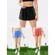 thumbnail image 4 of TFixol Pantalones cortos para correr para mujer, pantalones cortos deportivos 2 en 1 para entrenamiento físico, ciclismo, 4 of 8
