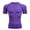 Purple, variant on Mens Compression Shirts Short Sleeve Cool Dry Sports Athletic Workout Base Layer Undershirt T-Shirt Tops