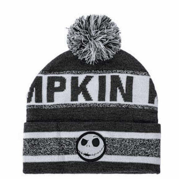 Nightmare Before Christmas Jack Skellington Pumpkin King Beanie Pom-Pom Winter Hat