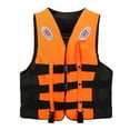 thumbnail image 1 of Life Vest for Children Adult-Professional Reflective Adjustable Waistcoat Jacket with Whistle Belt for Swimming, 1 of 6