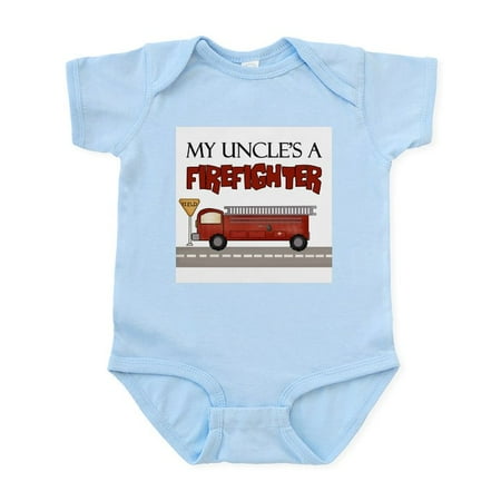 

CafePress - My Uncle s A Firefighter Infant Bodysuit - Baby Light Bodysuit Size Newborn - 24 Months