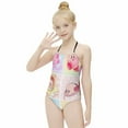 thumbnail image 5 of Kirby Girl's Swimsuit One-piece Summer Hawaii Beach Kid's Swimwear Bathing Suits Halterneck Beachwear, 5 of 7