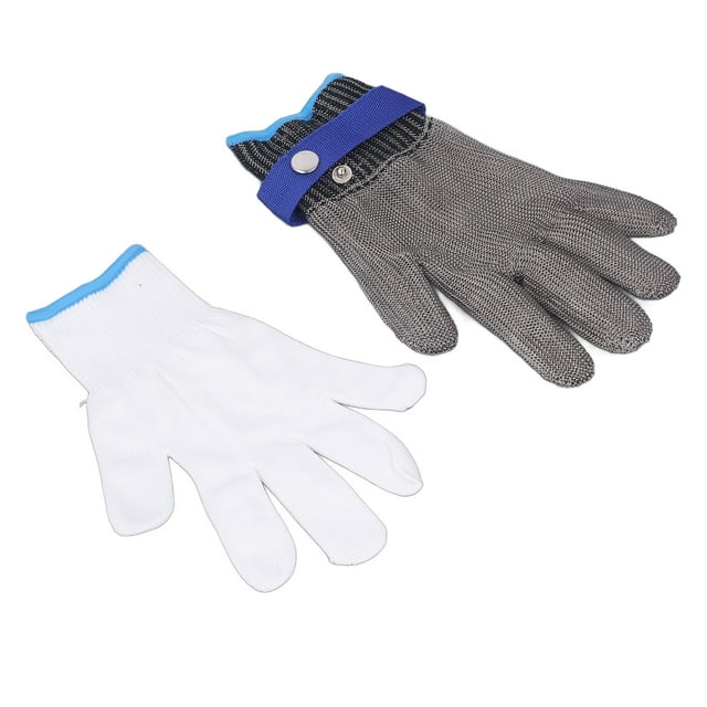 Guantes De Nailon De Metal, Guante De Acero Inoxidable Multifuncional Para Corte De Cocina