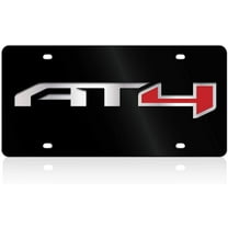 GMC AT4 Lazer-Tag Acrylic License Plate - Black