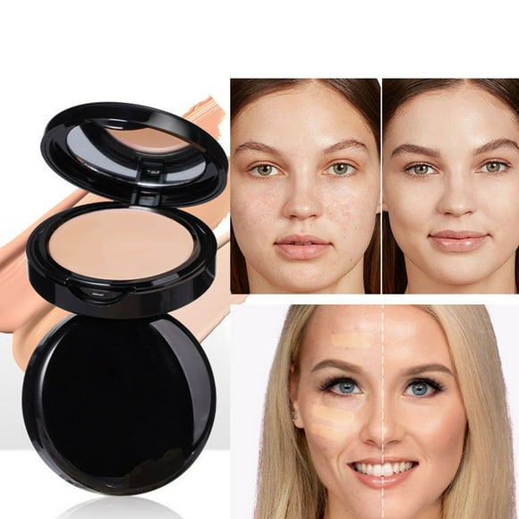 Bruise Makeup Pallet 2 Faced Concealer AOJN Foundation Make Up Lasting Concealer Natural Sweat Proof Non Sticking Powder Fit Foundation Make Up