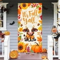 thumbnail image 2 of It’s Fall Y’all Door Cover Thanksgiving Backdrop Pumpkin Sunflower Baby Cow 71x35 Inch Cute Autumn Banner for Porch Wall Decor Fall Farm Party Photo Booth Props, 2 of 6