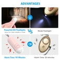 thumbnail image 5 of Personal Alarm for Women, 130dB Loud Safety Alarm with LED Flashlight Rechargeable Safety Alarm Keychain for Woman Kids Students Girls Elderly Pink, 5 of 9