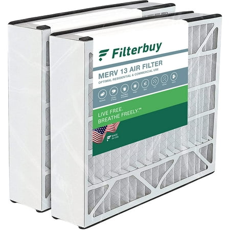 

Filterbuy 20x20x5 MERV 13 Pleated HVAC AC Furnace Air Filters for Trion Air Bear (2-Pack)