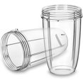 thumbnail image 3 of baomifa-24oz Replacement Cup - Compatible with 600w and 900w Blender/Mixer Systems, 2 Pack Plastic, Dishwasher Safe, 3 of 4