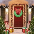 thumbnail image 3 of LinkRomat 35in Pre-Lit Christmas Wreath with 90 LEDs and Red Bow, Large Lighted Christmas Decoration Applicable to Home, Yard, Window（Two Pieces Green）, 3 of 8