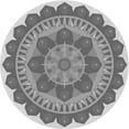 thumbnail image 1 of Ahgly Company Indoor Round Patterned Smokey Gray Area Rugs, 8' Round, 1 of 6