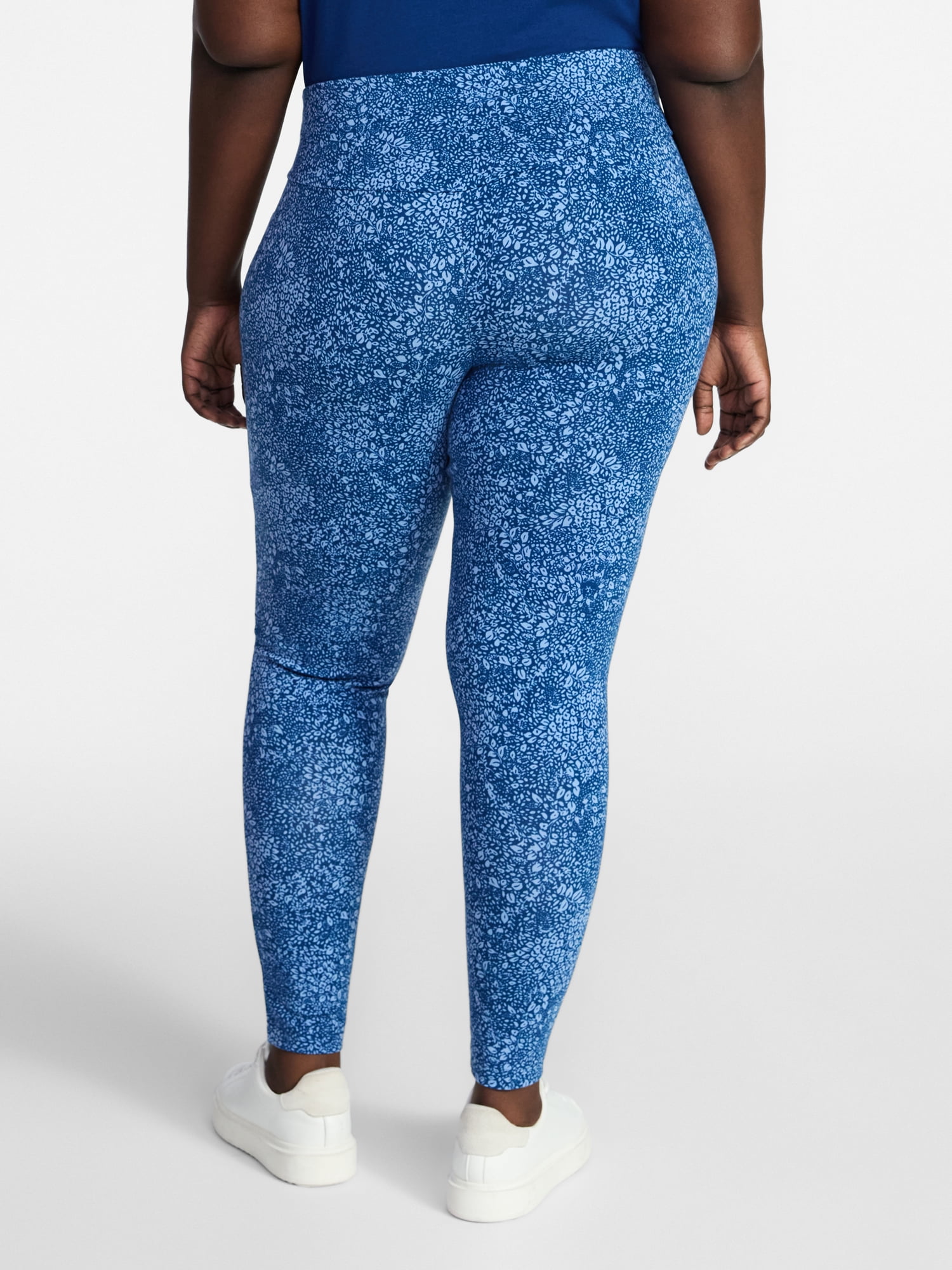 Terra & Sky Women's Plus High Waist Full Length Leggings, Sizes 0X-5X