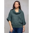 thumbnail image 6 of Womens Cowl Neck Sweater Top, 6 of 11