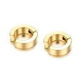 thumbnail image 3 of Yoursfs Gold Clip On Hoop Earrings for Women and Men Stainless Steel Non-Pierced Earrings Fashionable Jewelry Gift, 3 of 5